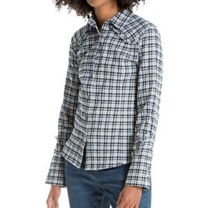 Max Studio London plaid shirt